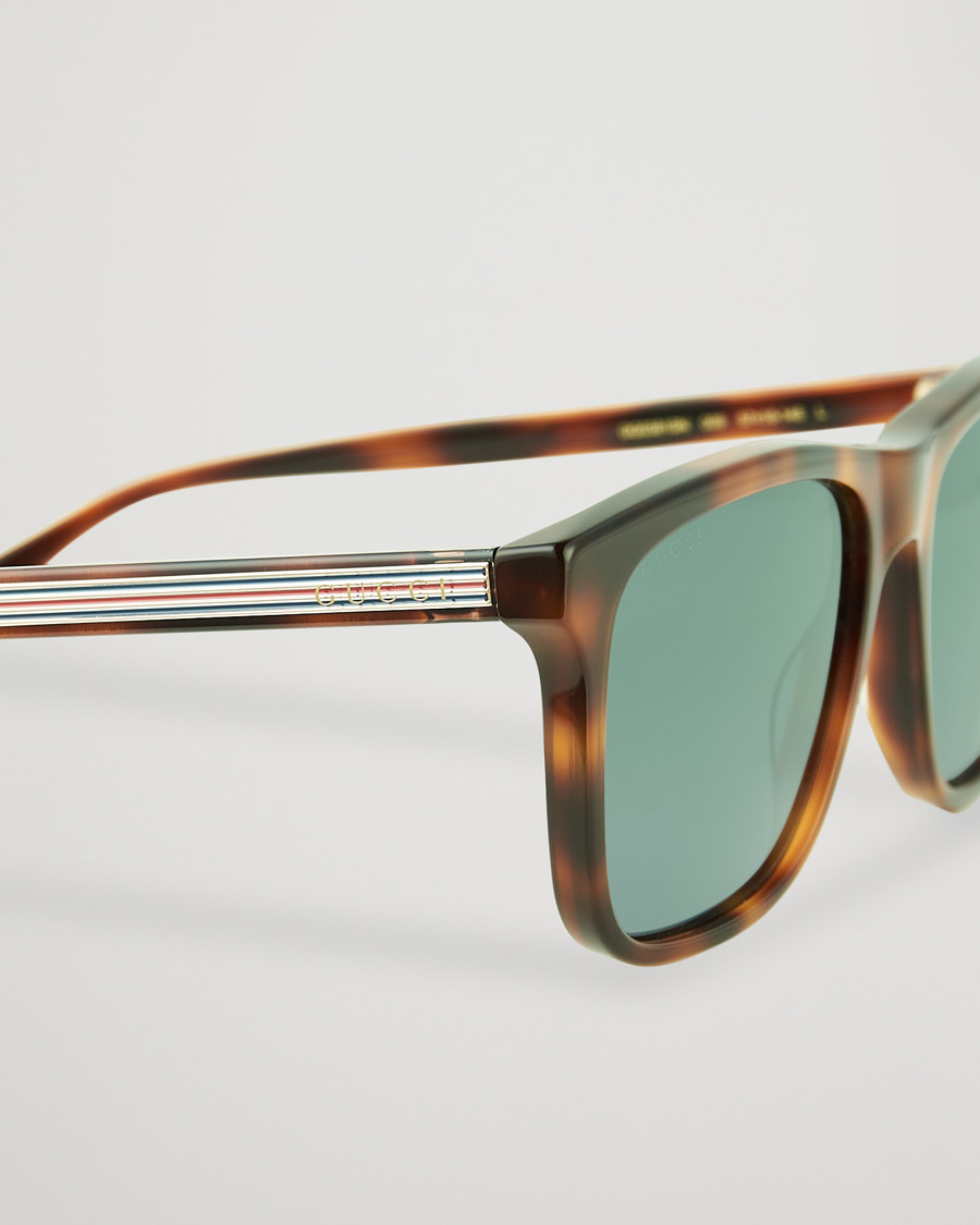 Herre | Gucci GG0381SN Sunglasses Havana/Blue | Gucci | GG0381SN Sunglasses Havana/Blue
