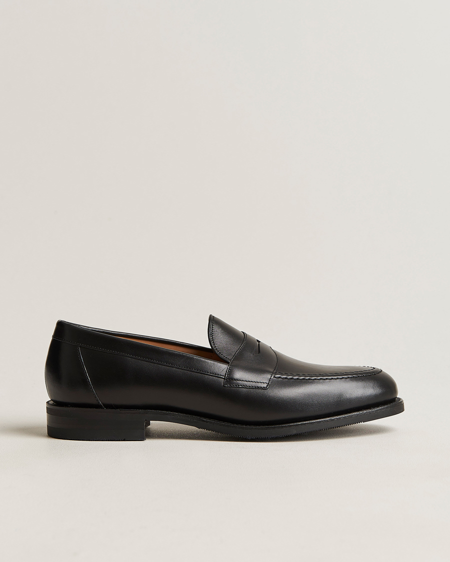 Herre | Loafers | Loake 1880 | Grant Shadow Sole Penny Loafer Black Calf