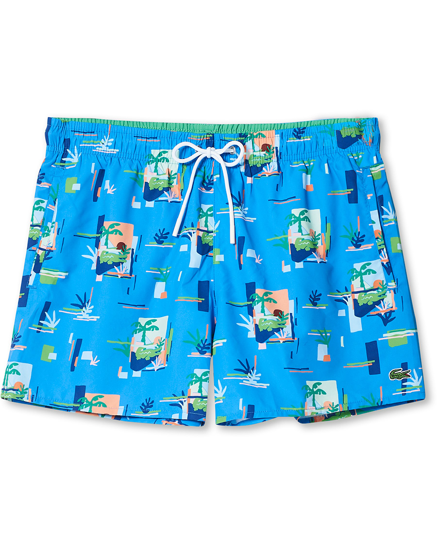 Herre | Badeshorts | Lacoste | Print Light Swimming Trunks Etehereal