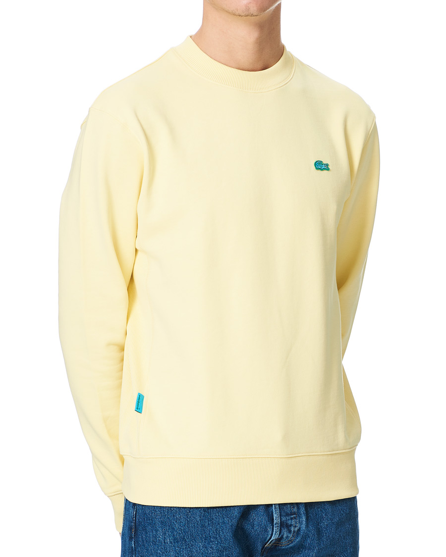 Herre | Gensere | Lacoste | Cotton Fleece Sweatshirt Yellow