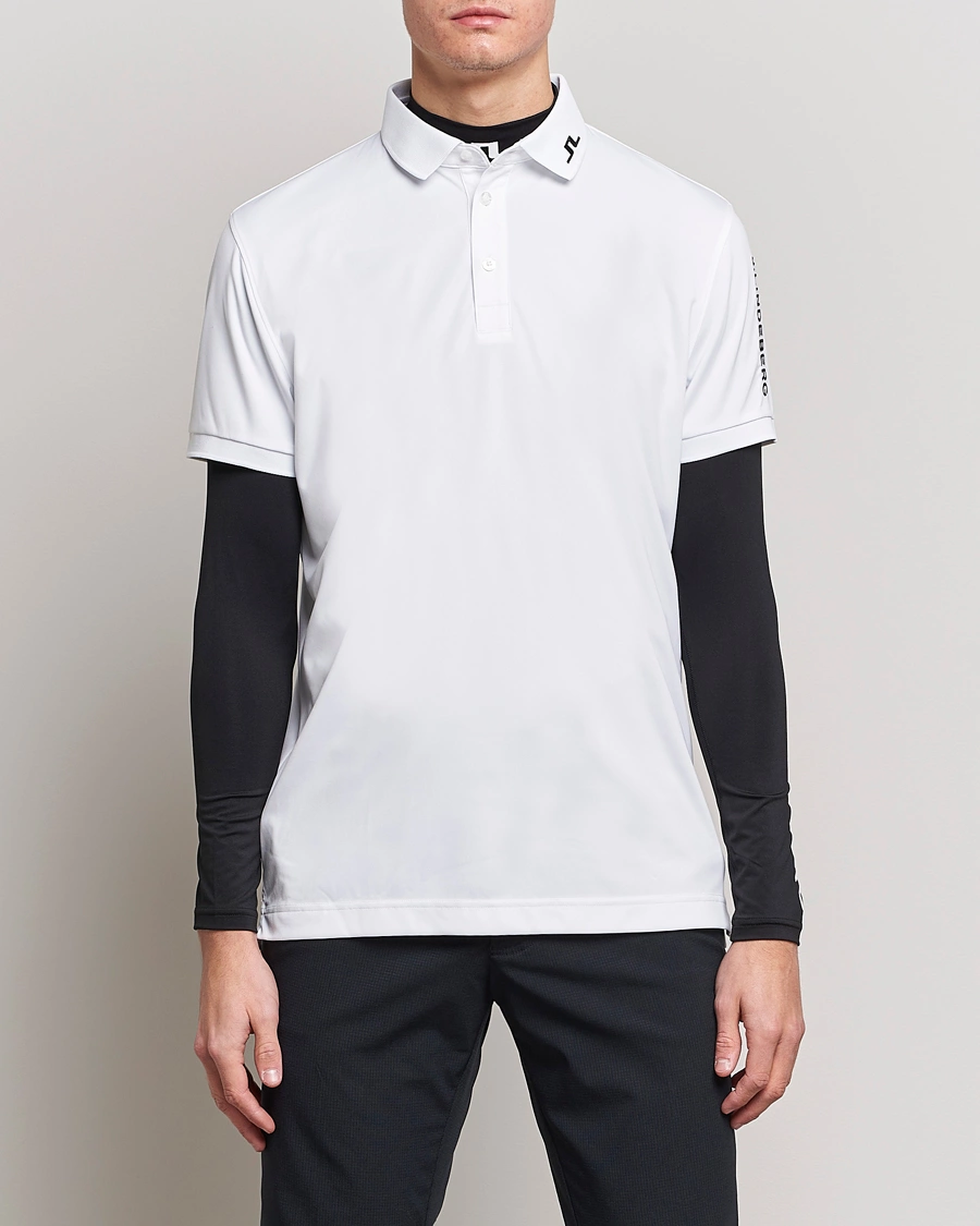 Herre | Active | J.Lindeberg | Regular Fit Tour Tech Stretch Polo White