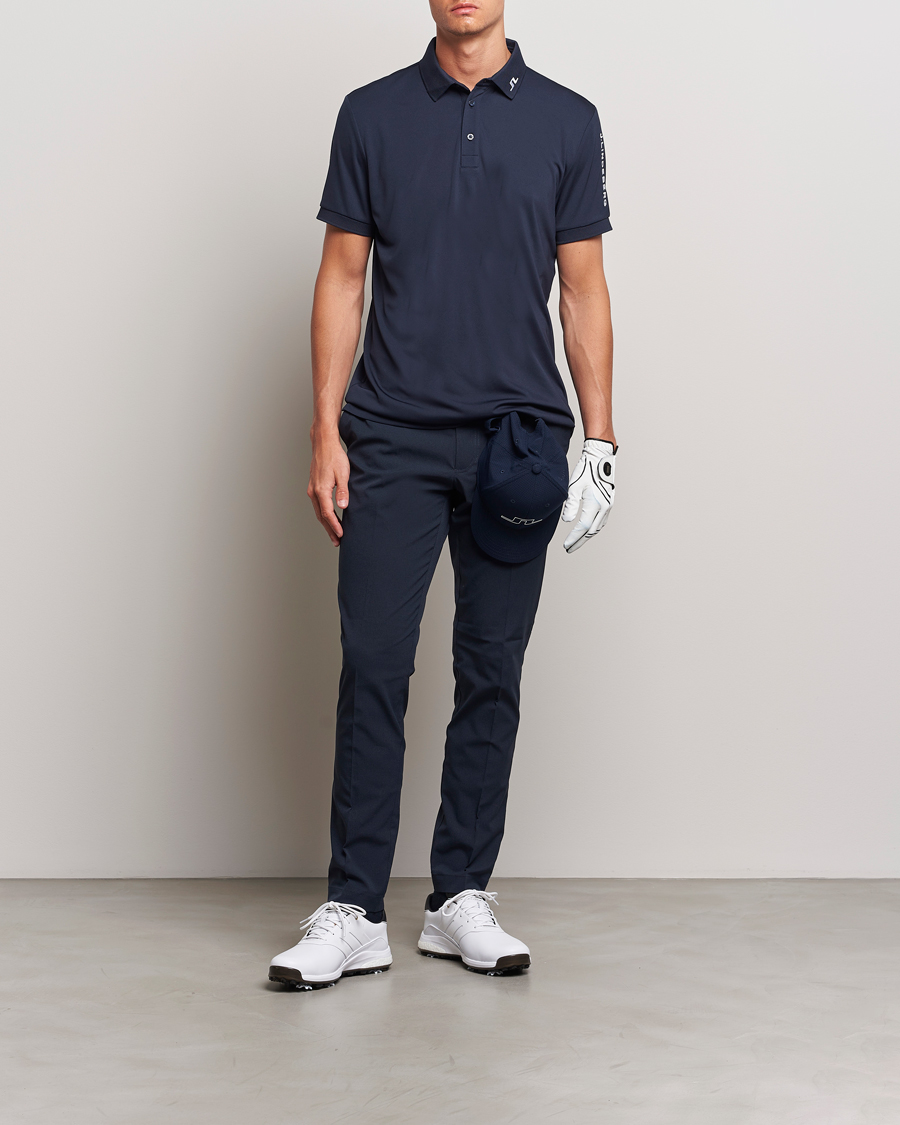 Herre | Pikéer | J.Lindeberg | Regular Fit Tour Tech Stretch Polo Navy