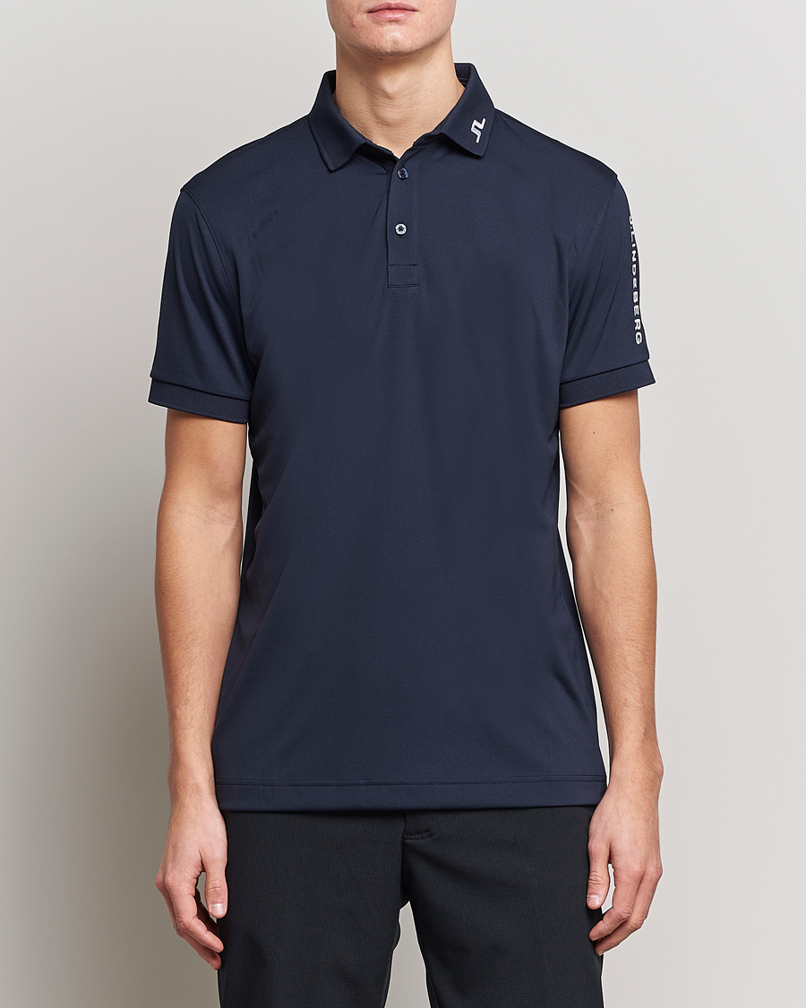 Herre | Active | J.Lindeberg | Regular Fit Tour Tech Stretch Polo Navy