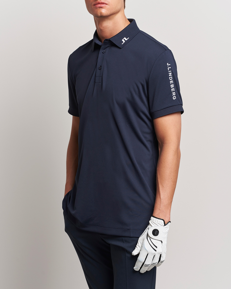 Herre | Pikéer | J.Lindeberg | Regular Fit Tour Tech Stretch Polo Navy