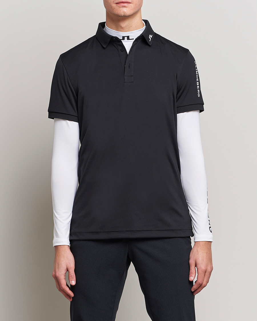 Herre |  | J.Lindeberg | Regular Fit Tour Tech Stretch Polo Black