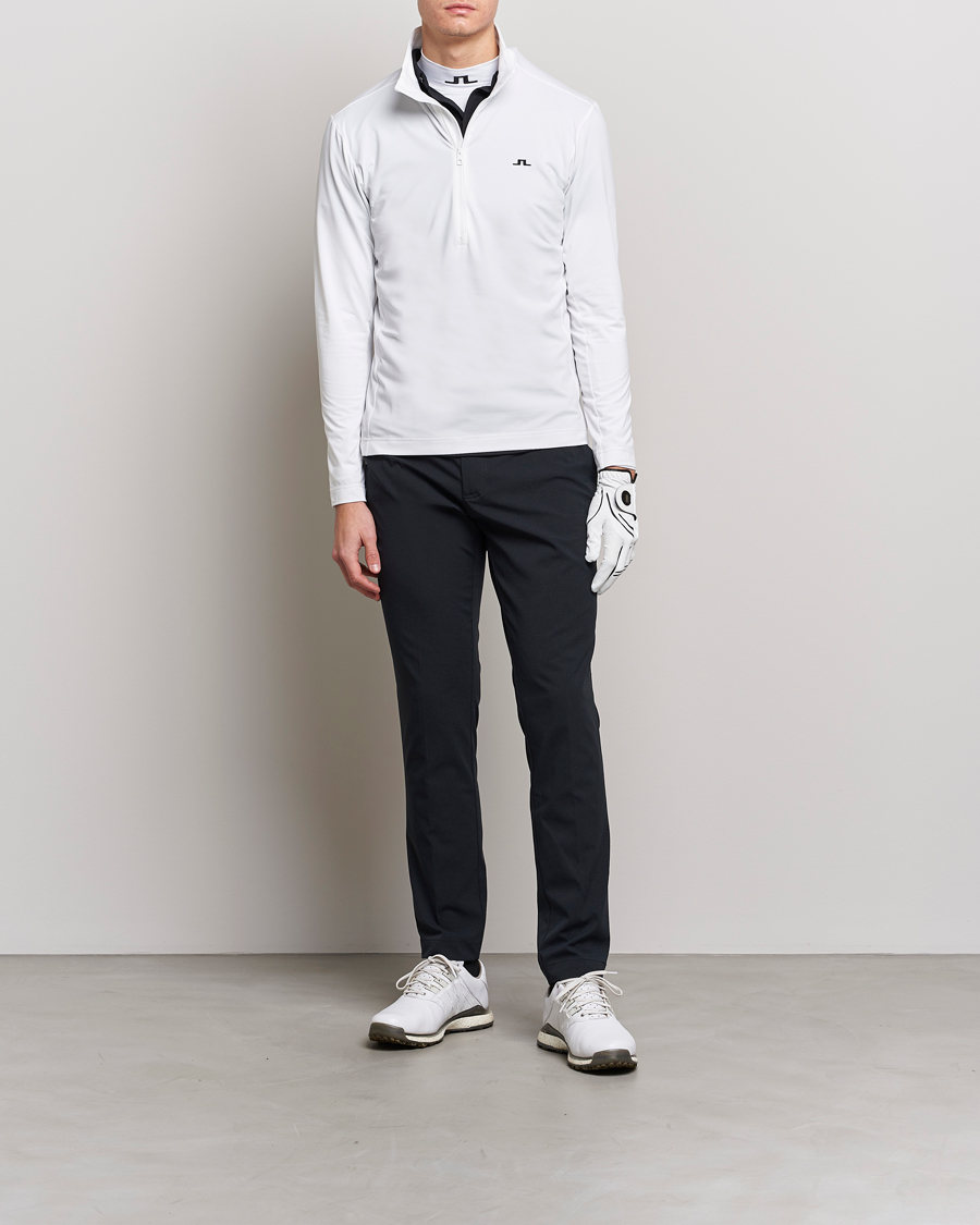 Herre | Gensere | J.Lindeberg | Luke Jersey Half Zip White