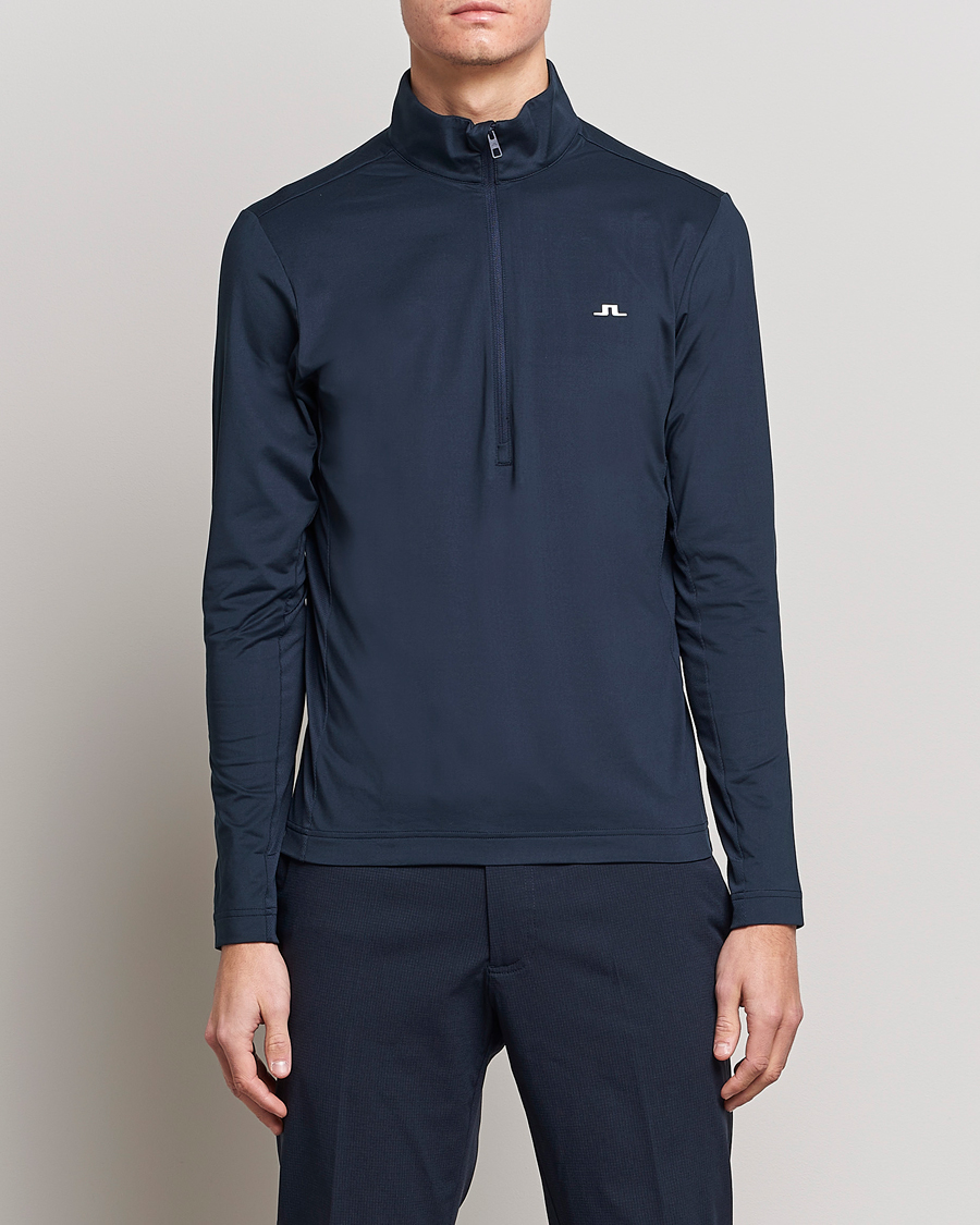 Herre | | J.Lindeberg | Luke Jersey Half Zip Navy
