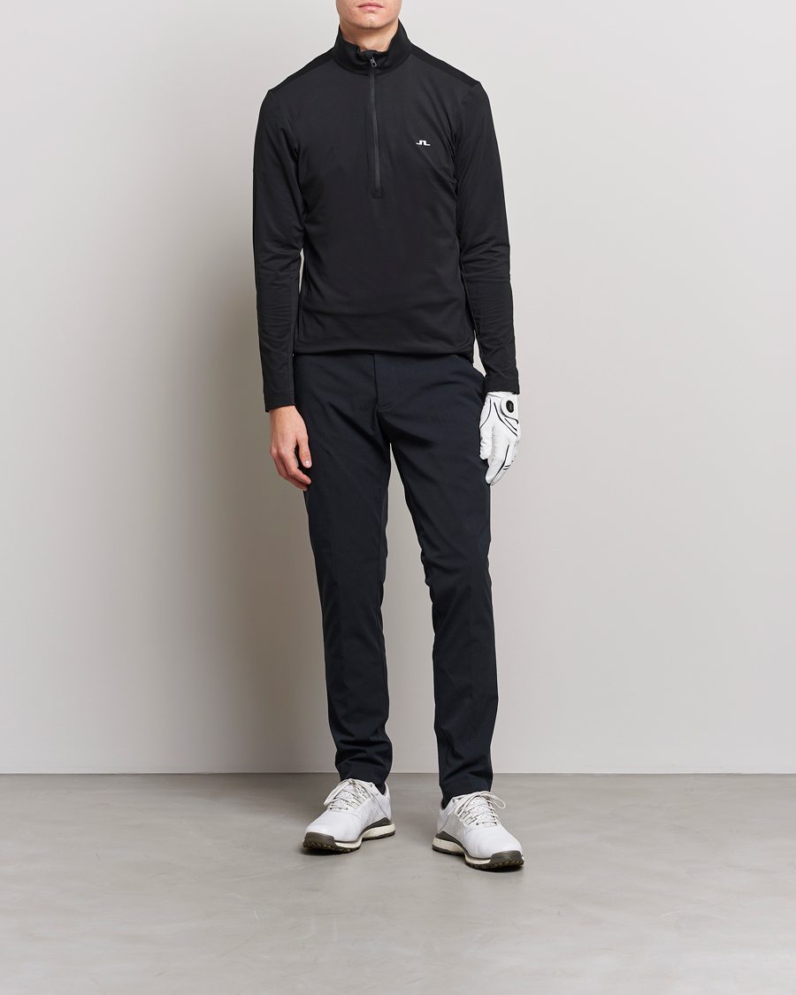 Herre | Gensere | J.Lindeberg | Luke Jersey Half Zip Black