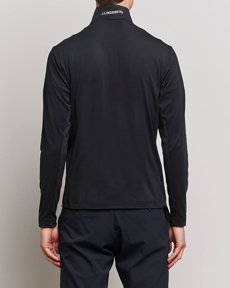 Herre | Gensere | J.Lindeberg | Luke Jersey Half Zip Black