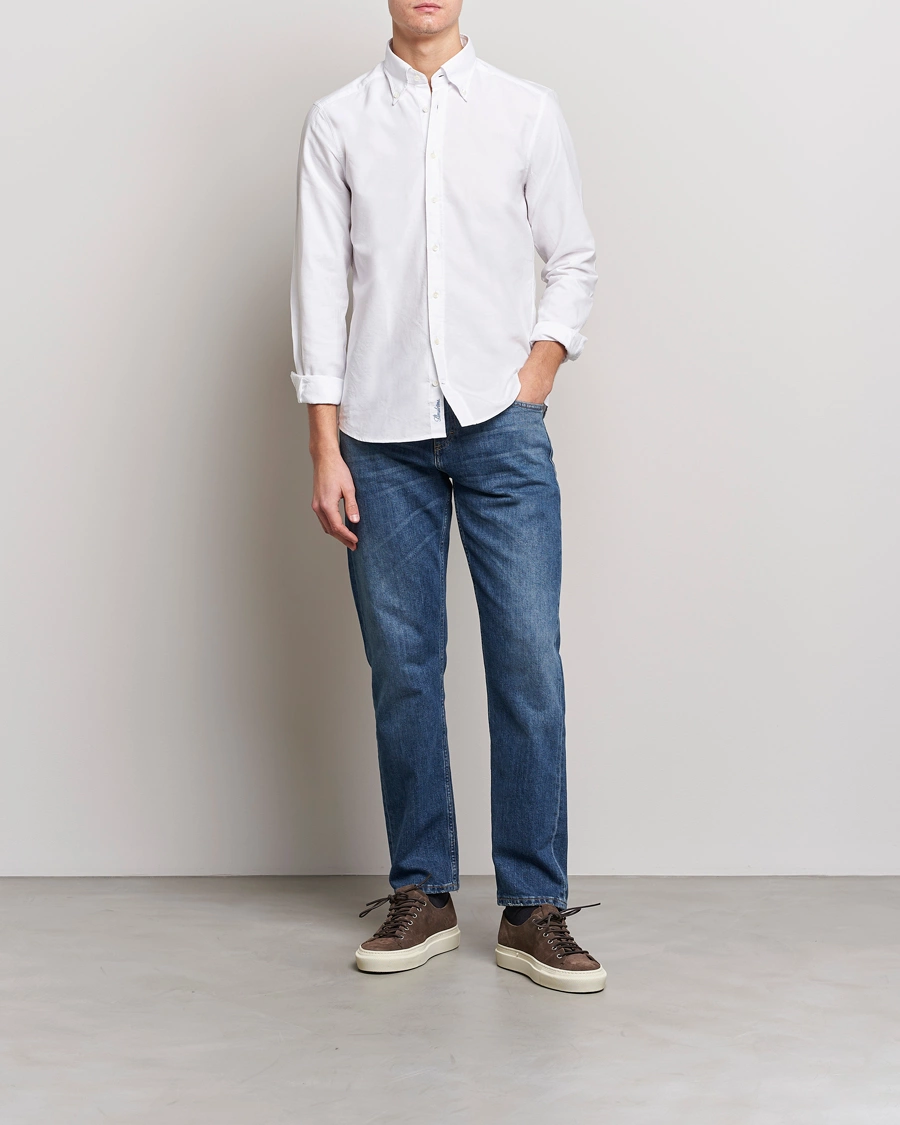Herre | Skjorter | Stenströms | Slimline Oxford Shirt White