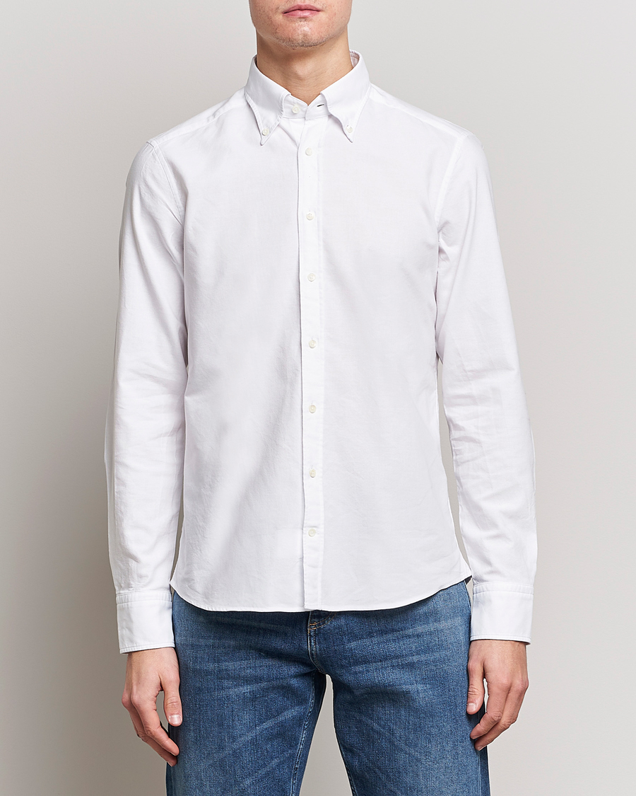 Herre | Oxfordskjorter | Stenströms | Slimline Oxford Shirt White