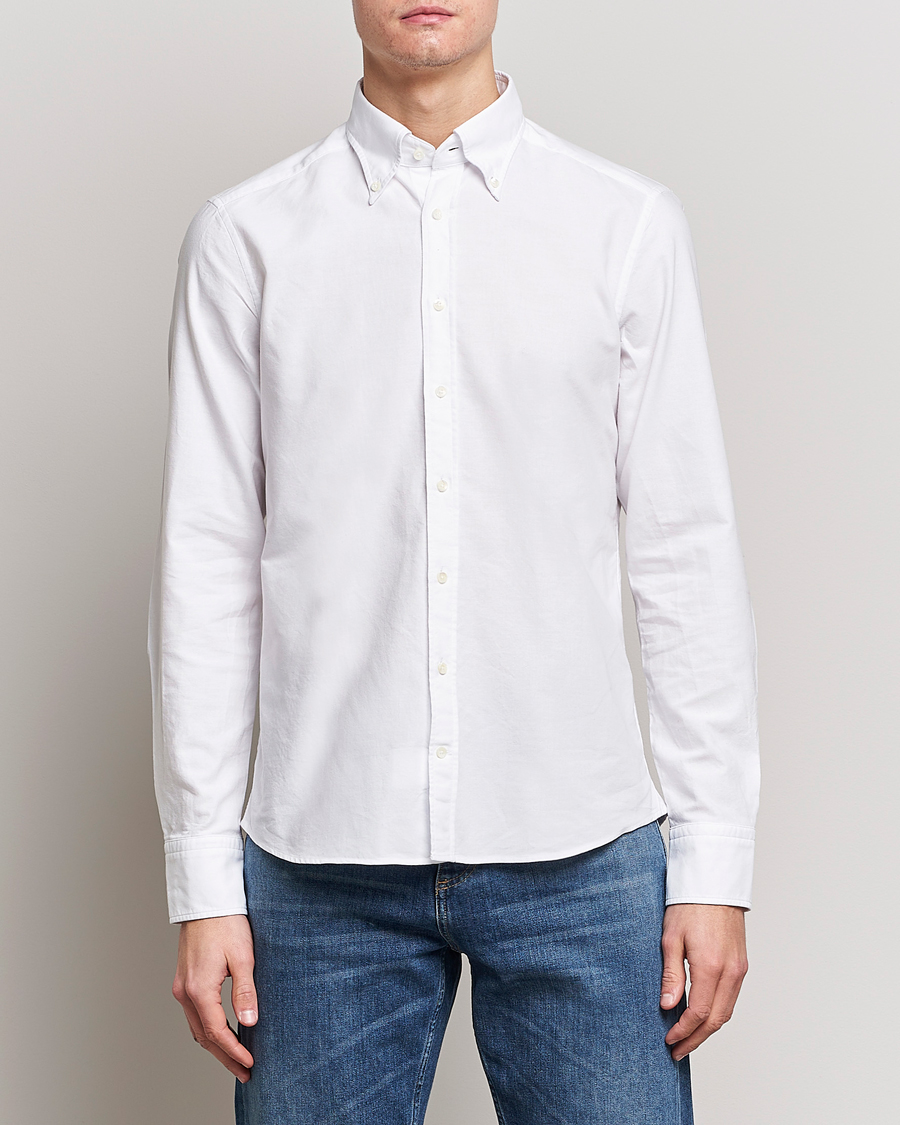 Herre | Business & Beyond | Stenströms | Slimline Oxford Shirt White