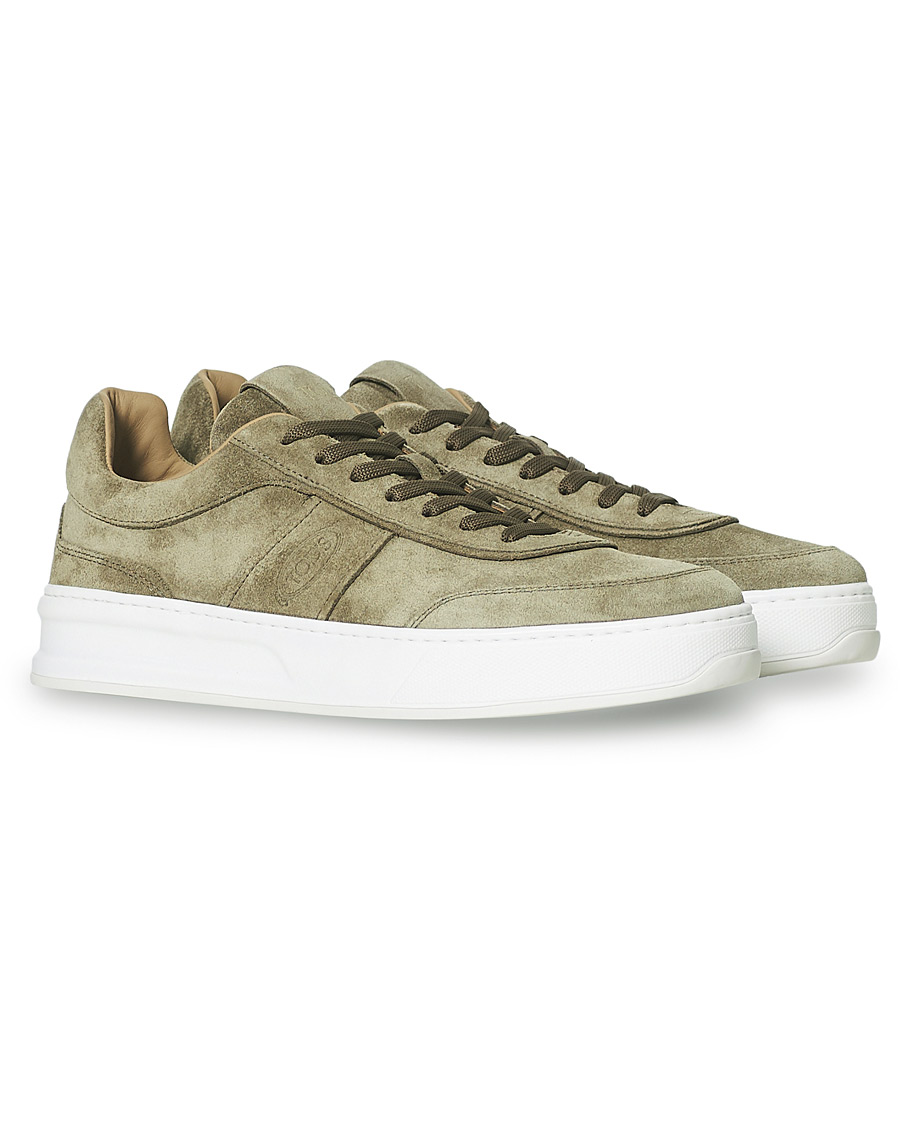 Herre | Tod's Cassetta Alta Sneaker Taupe Suede | Tod's | Cassetta Alta Sneaker Taupe Suede