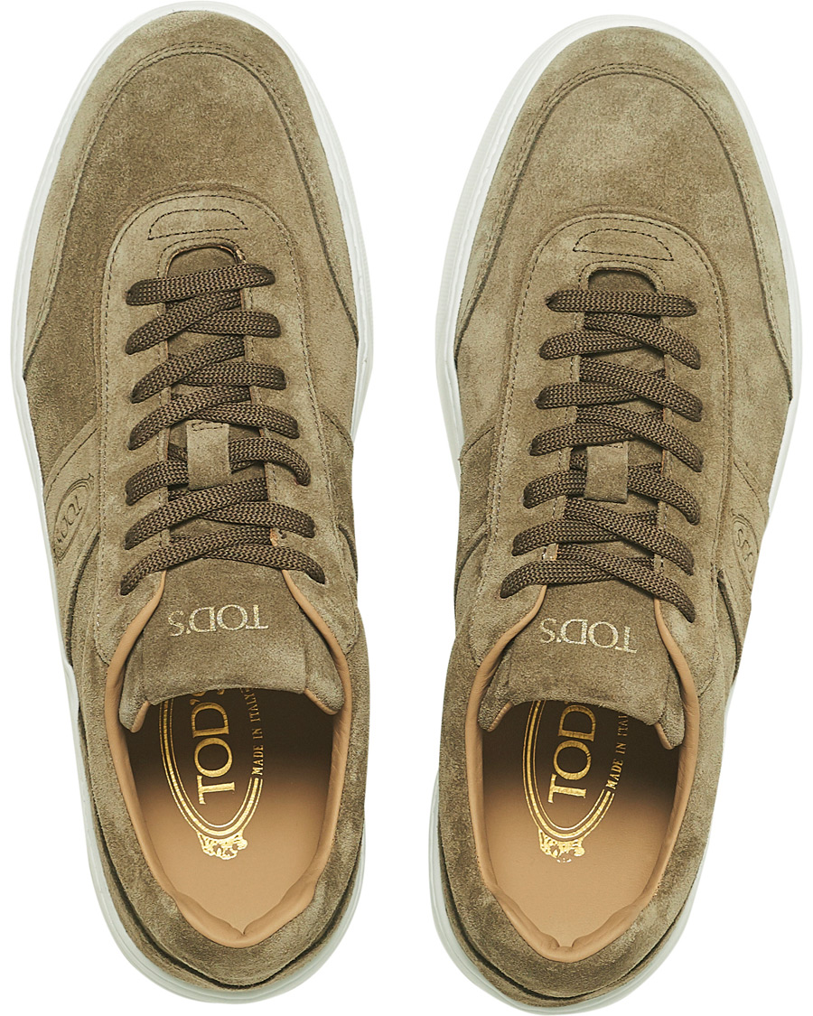 Herre | Tod's Cassetta Alta Sneaker Taupe Suede | Tod's | Cassetta Alta Sneaker Taupe Suede