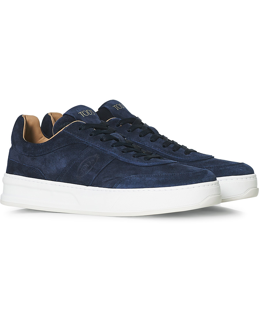 Herre | Tod's Cassetta Alta Sneaker Navy Suede | Tod's | Cassetta Alta Sneaker Navy Suede