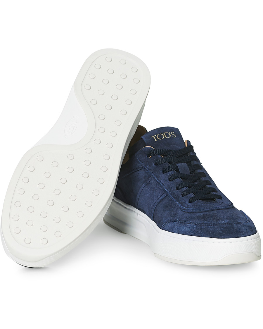 Herre | Tod's Cassetta Alta Sneaker Navy Suede | Tod's | Cassetta Alta Sneaker Navy Suede