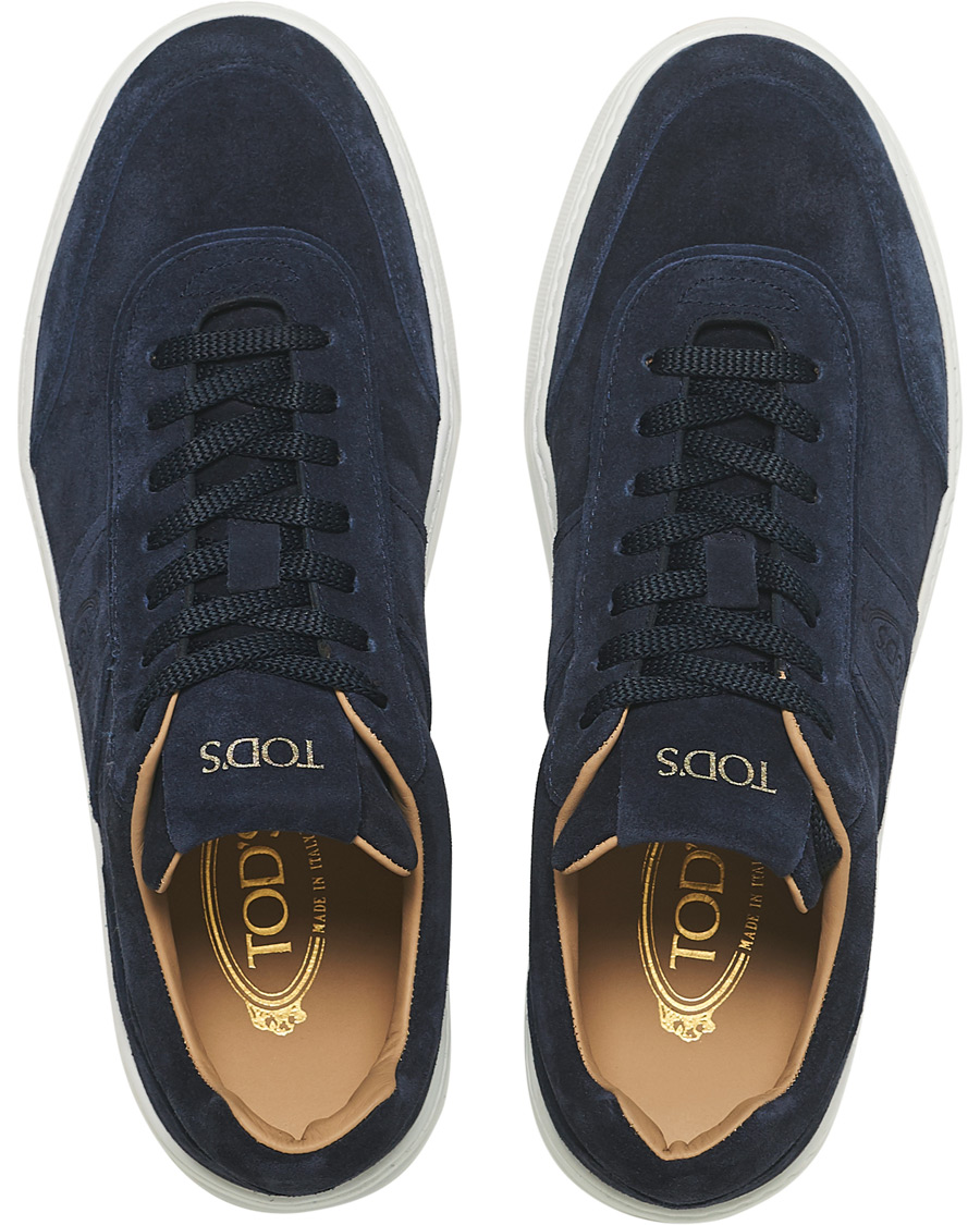 Herre | Tod's Cassetta Alta Sneaker Navy Suede | Tod's | Cassetta Alta Sneaker Navy Suede