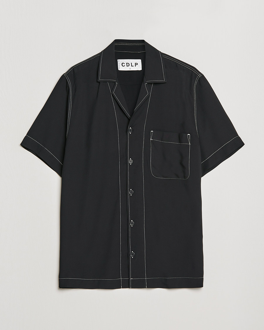 Herre | Skjorter | CDLP | Short Sleeve Pool Shirt Black