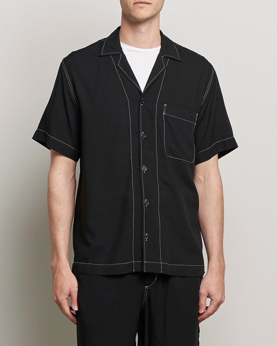 Herre | Skjorter | CDLP | Short Sleeve Pool Shirt Black
