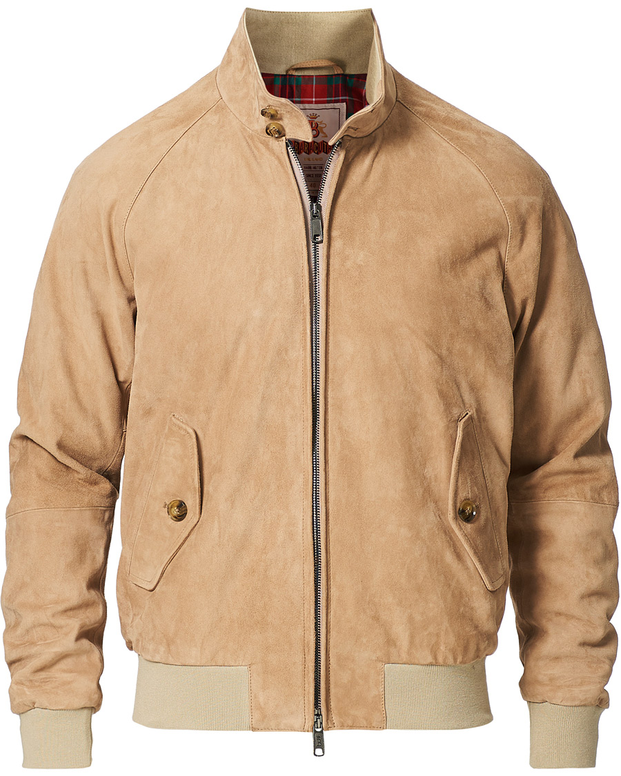 Herre | Jakker | Baracuta | G9 Suede Jacket Sand Stone
