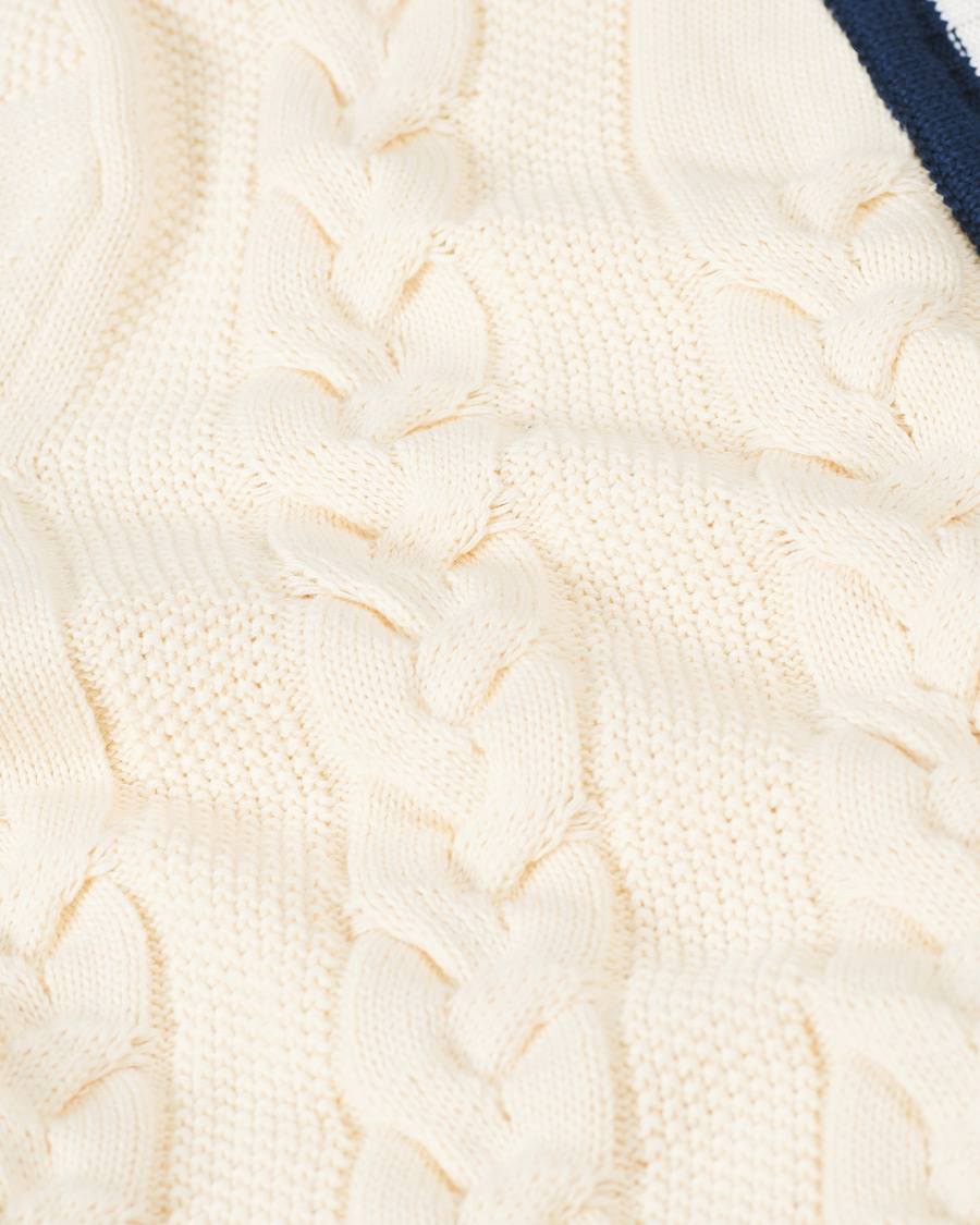 Herre | Gensere | Baracuta | Cotton Cable Cardigan Off White