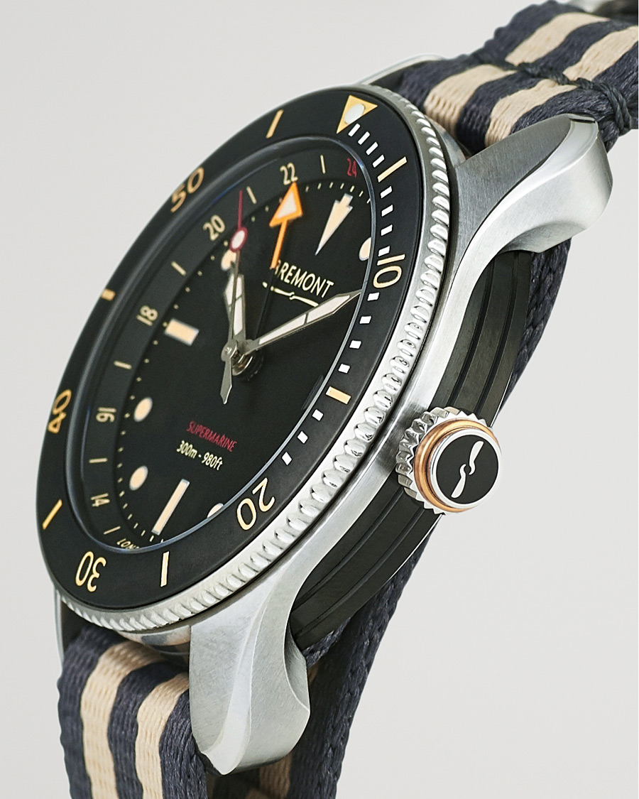 Herre | Bremont S302 Supermarine GMT Nato 40mm Black Dial | Bremont | S302 Supermarine GMT Nato 40mm Black Dial