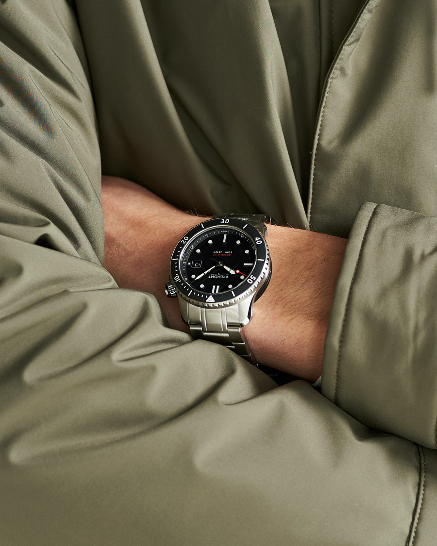 Herre | Bremont S500 Supermarine 43mm Steel Bracelet Black Dial | Bremont | S500 Supermarine 43mm Steel Bracelet Black Dial