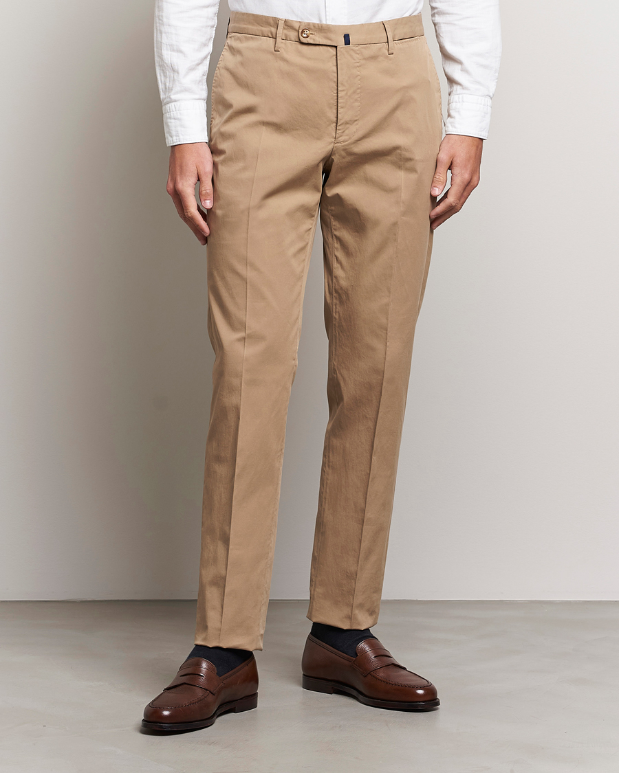 Herre |  | Incotex | Regular Fit Comfort Chinos Beige