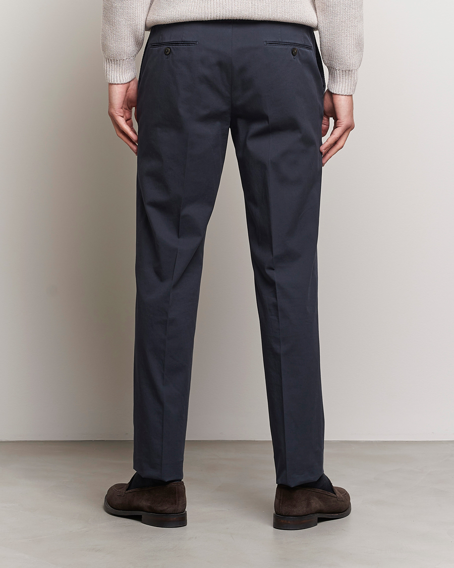 Herre | Bukser | Incotex | Regular Fit Comfort Chinos Navy