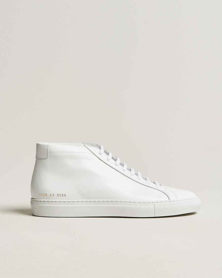 Herre | Common Projects Original Achilles Leather High Sneaker White | Common Projects | Original Achilles Leather High Sneaker White