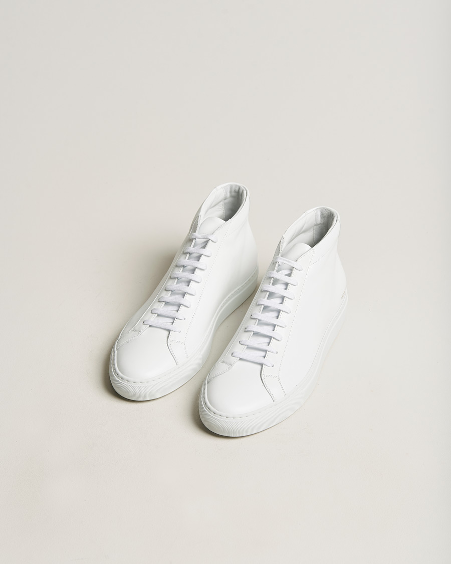 Herre | Common Projects Original Achilles Leather High Sneaker White | Common Projects | Original Achilles Leather High Sneaker White