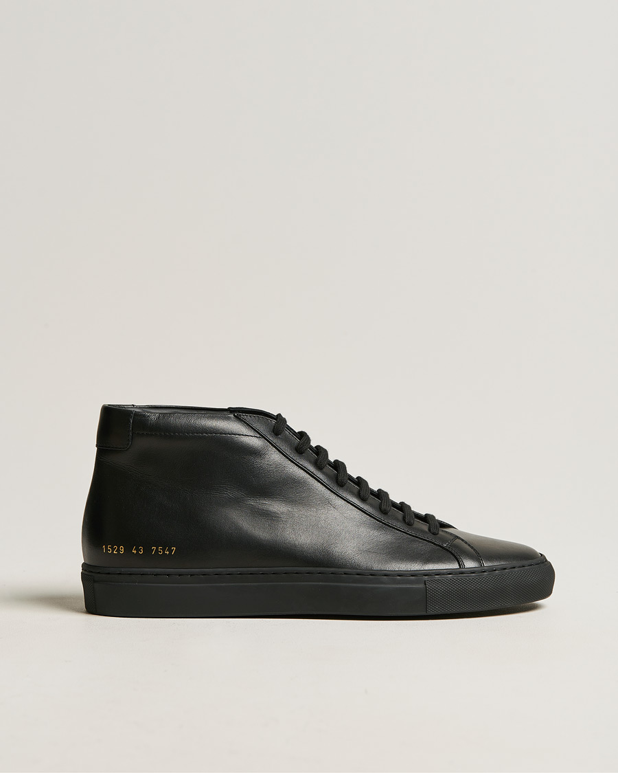 Herre | Common Projects Original Achilles Leather High Sneaker Black | Common Projects | Original Achilles Leather High Sneaker Black