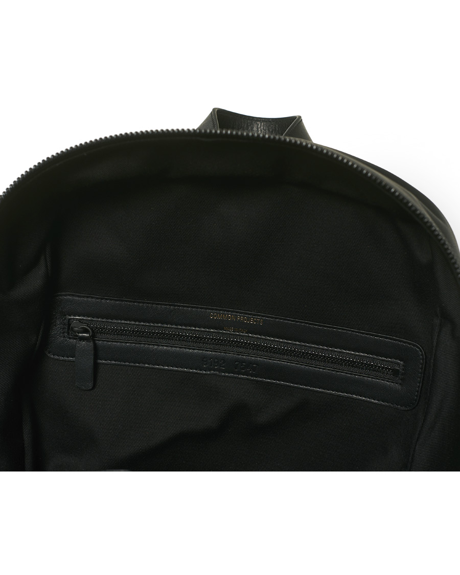 Herre | Common Projects Pebbled Nappa Leather Backpack Black | Common Projects | Pebbled Nappa Leather Backpack Black