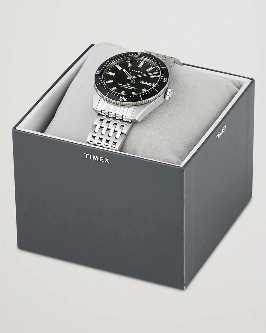 Herre | Timex Waterbury Diver Automatic 40mm Steel/Black Dial | Timex | Waterbury Diver Automatic 40mm Steel/Black Dial
