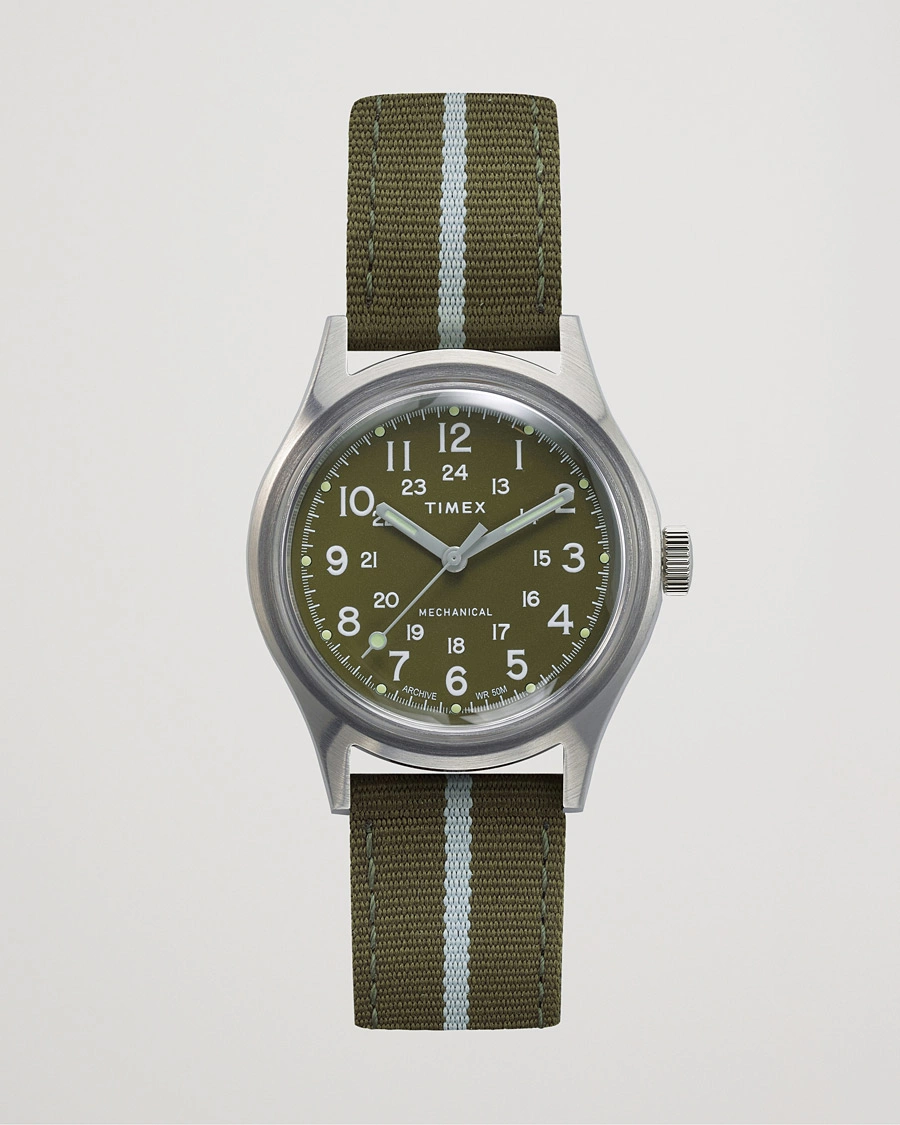 Herre | Timex MK1 Mechanical Watch 36mm Green | Timex | MK1 Mechanical Watch 36mm Green