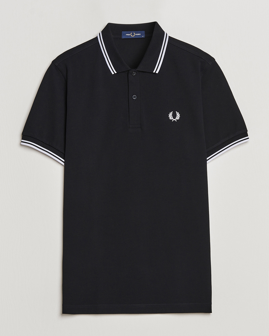 Herre |  | Fred Perry | Twin Tipped Polo Shirt Black