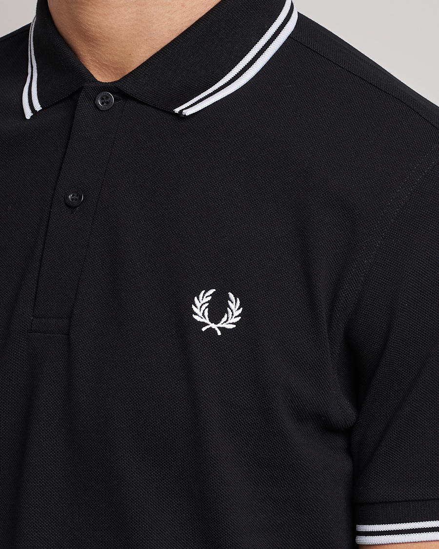 Herre | Pikéer | Fred Perry | Twin Tipped Polo Shirt Black