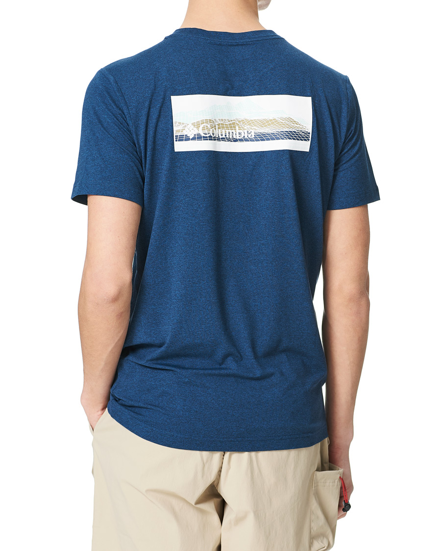 Herre | T-Shirts | Columbia | Tech Trail Graphic Tee Collegiate Navy