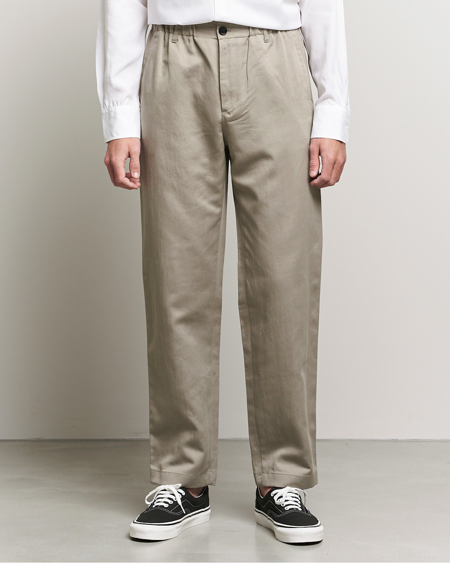 Herre | Bukser | Filippa K | Odin Linen Trouser Light Taupe