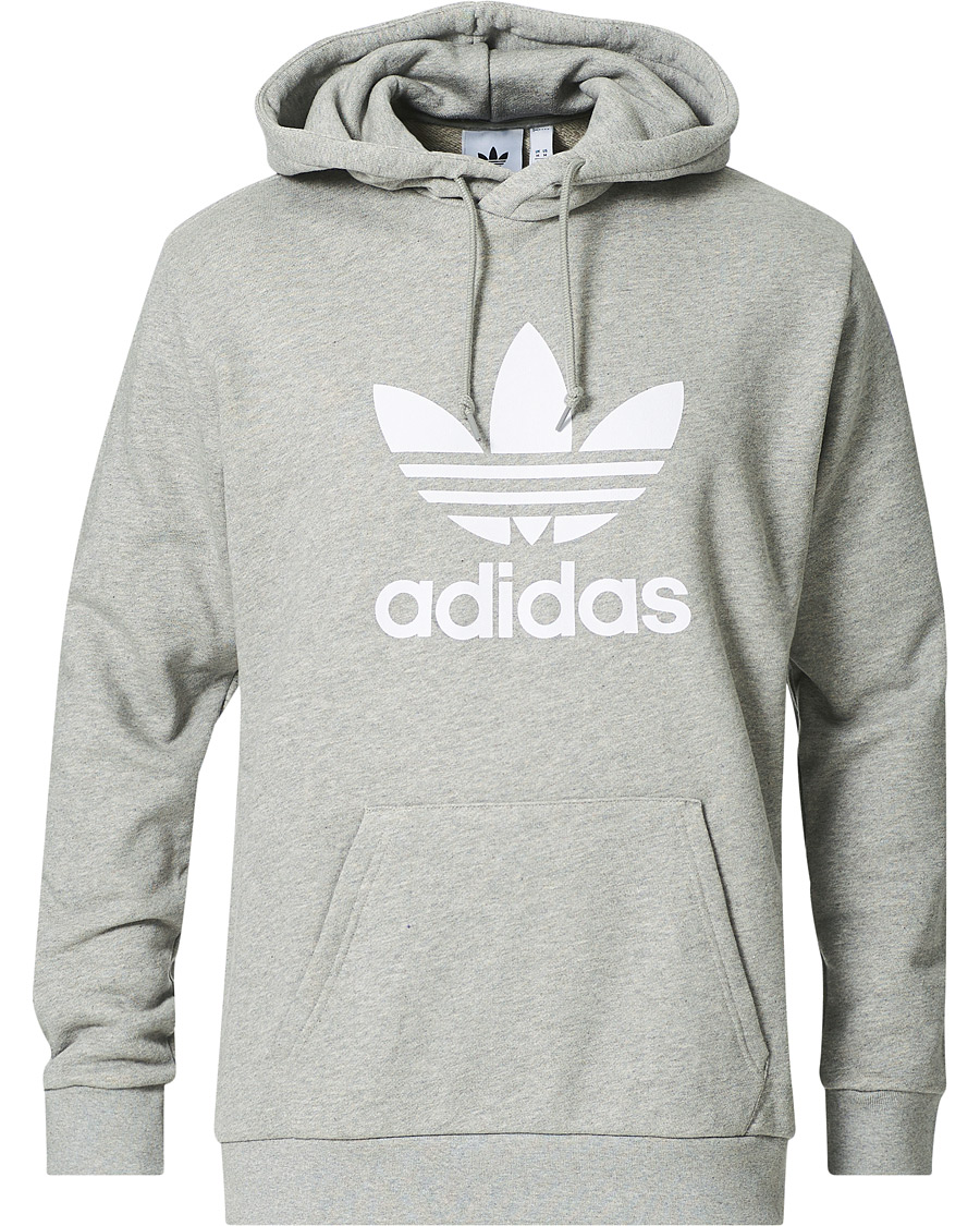 Herre | Gensere | adidas Originals | Trefoil Hoodie Grey Melange