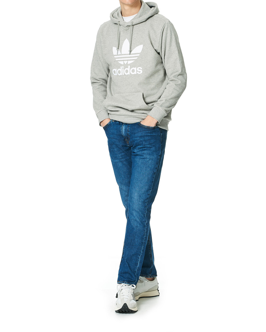 Herre | Gensere | adidas Originals | Trefoil Hoodie Grey Melange