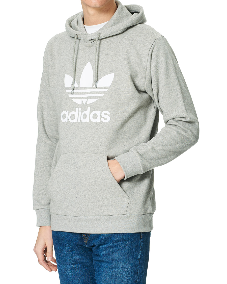 Herre | Gensere | adidas Originals | Trefoil Hoodie Grey Melange