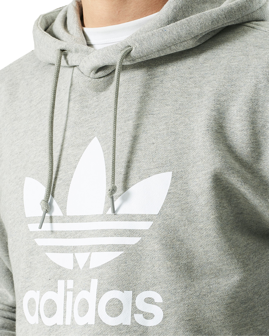 Herre | Gensere | adidas Originals | Trefoil Hoodie Grey Melange