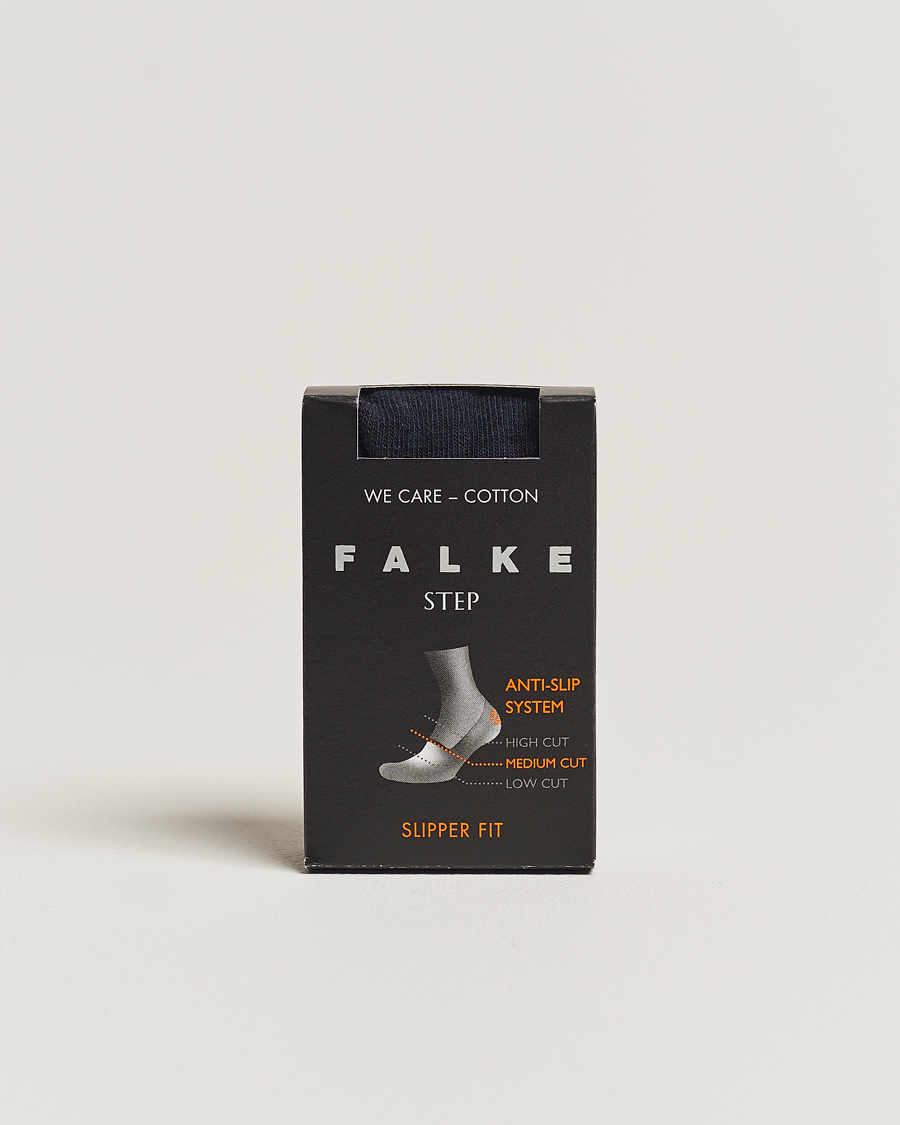 Herre |  | Falke | Step In Box Loafer Sock Navy