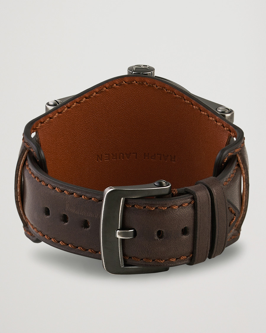 Herre | Fine watches | Polo Ralph Lauren | 45mm Safari Chronometer Black Steel/Calf Strap