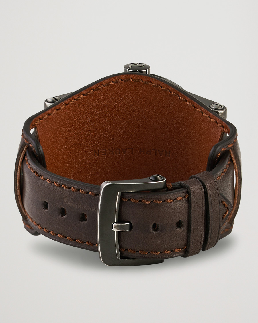 Herre | Polo Ralph Lauren 45mm Safari Chronometer Black Steel/Calf Strap | Polo Ralph Lauren | 45mm Safari Chronometer Black Steel/Calf Strap
