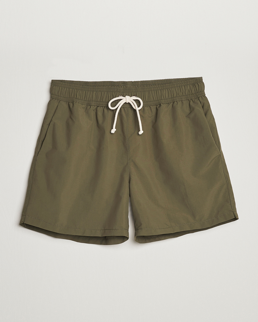 Herre | Badeshorts | Ripa Ripa | Plain Swimshorts Olive Green