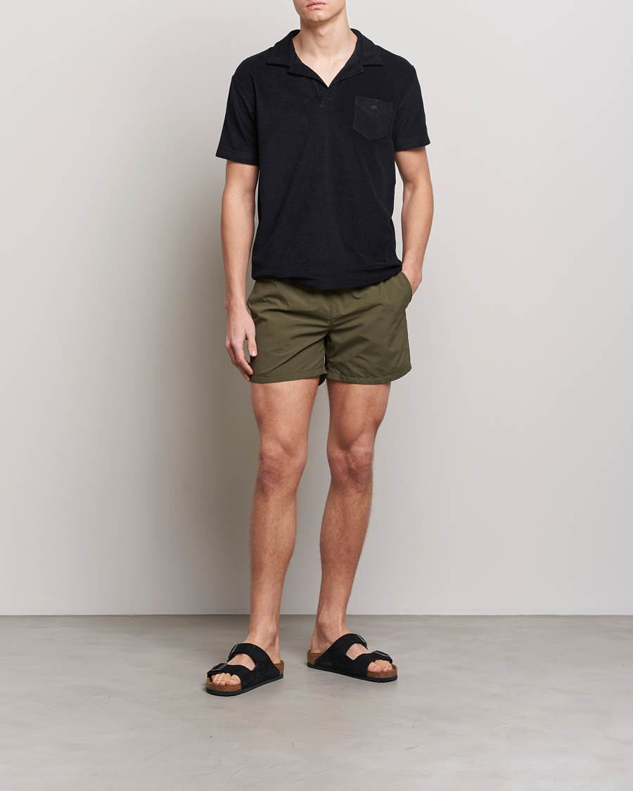 Herre | Badeshorts | Ripa Ripa | Plain Swimshorts Olive Green