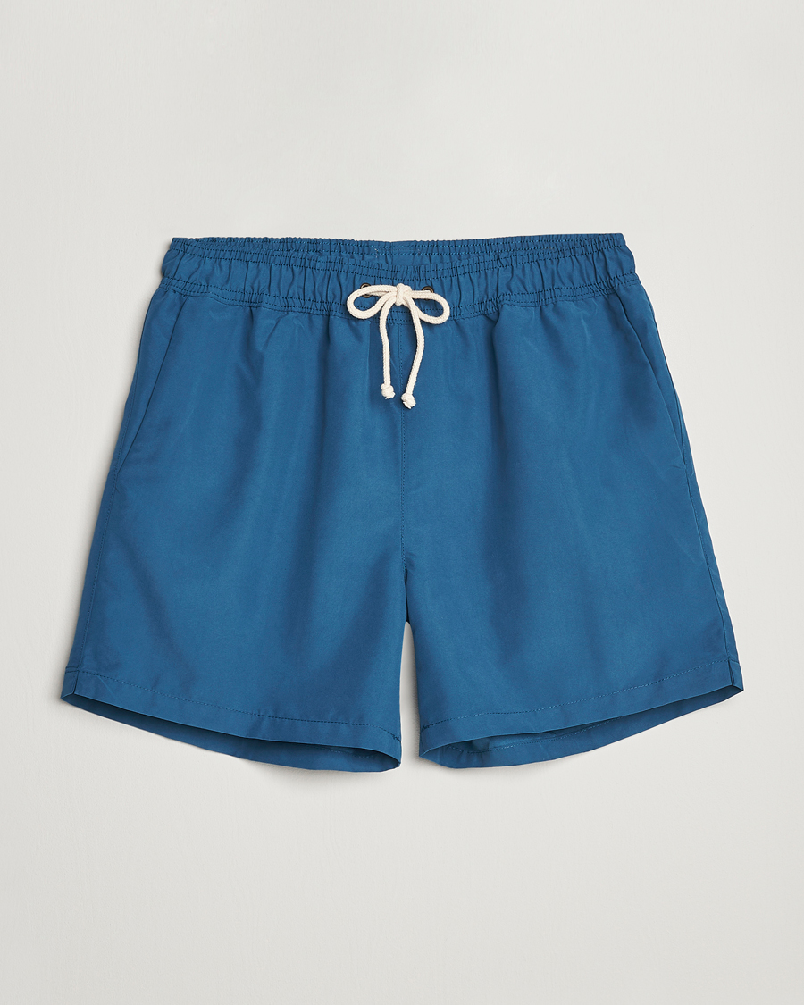 Herre | Badeshorts | Ripa Ripa | Plain Swimshorts Petrol Blue