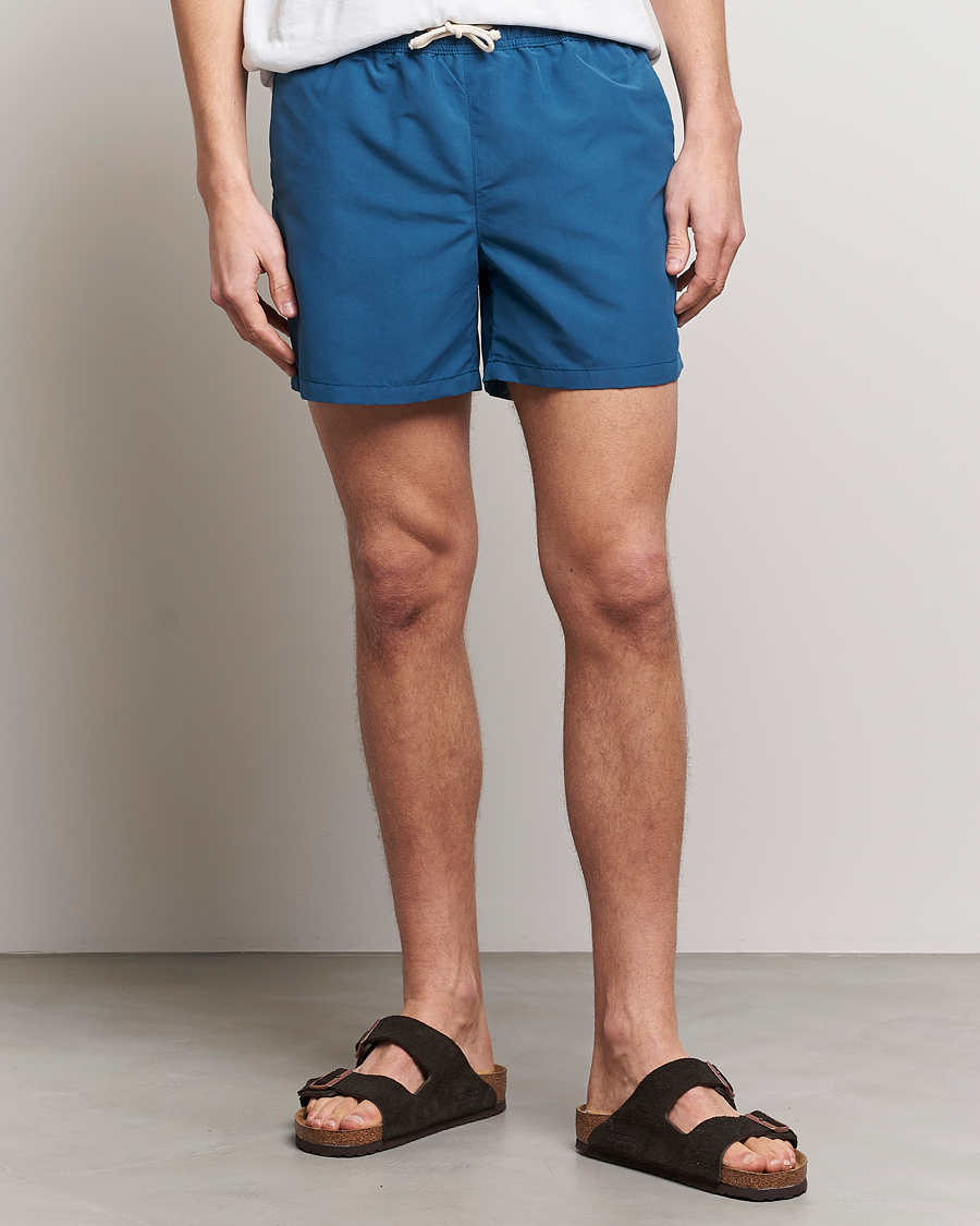 Herr | Ripa Ripa | Ripa Ripa | Plain Swimshorts Petrol Blue